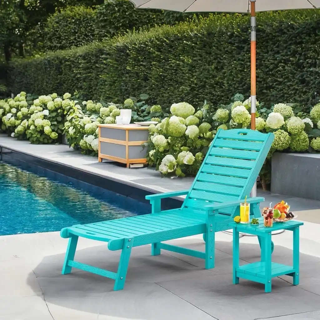 Wholesale commercial-grade-poly-lounge-chairs-for-hotel-and-resort-swimming-pools