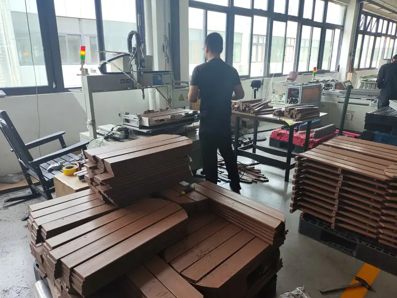 Bulk Adirondack chairs component manufacturing for full line collection development in Supereco HDPE Adirondack chairs factory